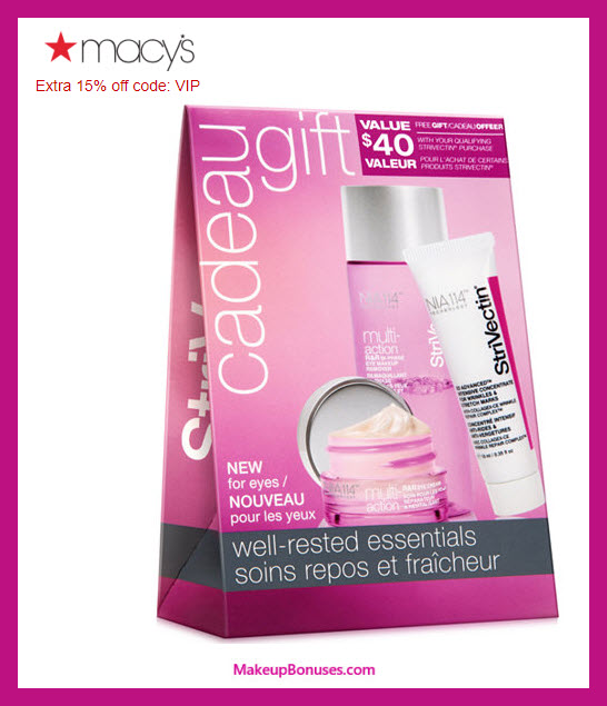 Receive a free 3-pc gift with $89 StriVectin purchase