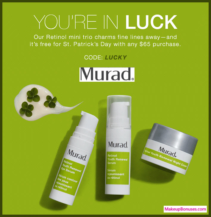 Receive a free 3-pc gift with $65 Murad purchase