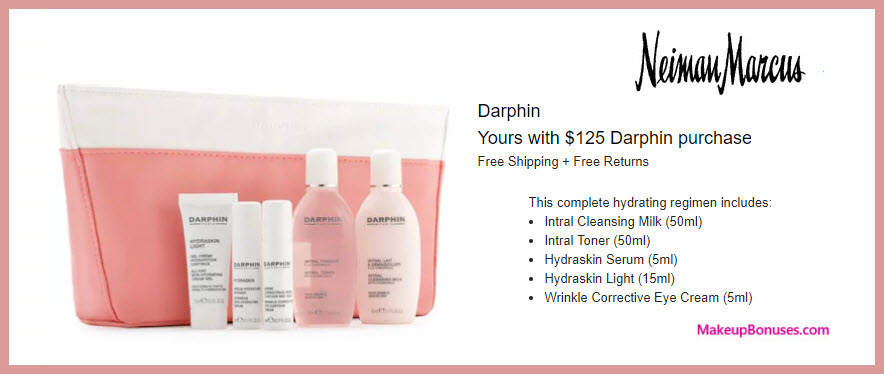 Receive a free 6-pc gift with $125 Darphin purchase