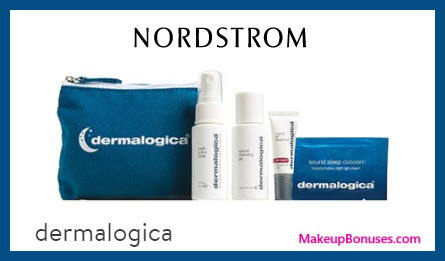 Receive a free 5-pc gift with $80 Dermalogica purchase