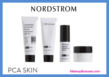 Receive a free 4-pc gift with $100 PCA Skin purchase