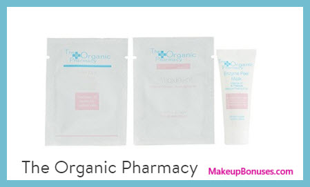 Receive a free 3-pc gift with $65 The Organic Pharmacy purchase