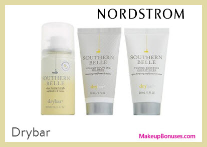 Receive a free 3-pc gift with $50 drybar purchase