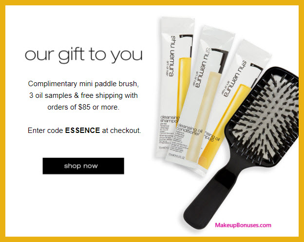 Receive a free 4-pc gift with $85 Shu Uemura Art of Hair purchase
