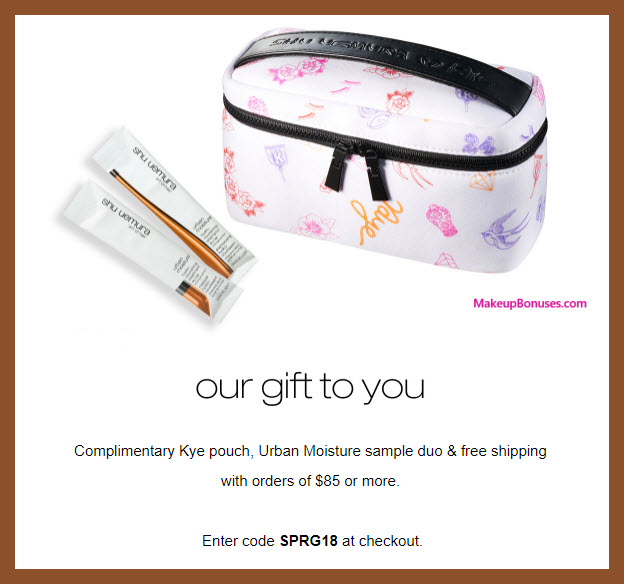 Receive a free 3-pc gift with $85 Shu Uemura Art of Hair purchase