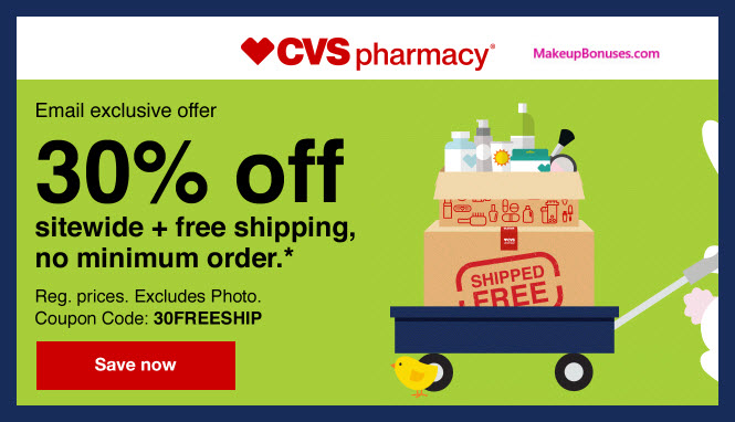 CVS Discount + Free Shipping - MakeupBonuses.com