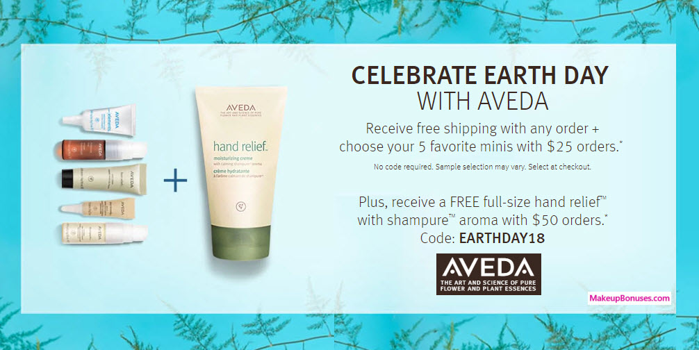 Receive your choice of 5-pc gift with $25 Aveda purchase