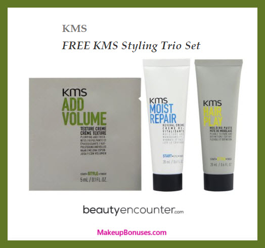 Receive a free 3-pc gift with any KMS purchase