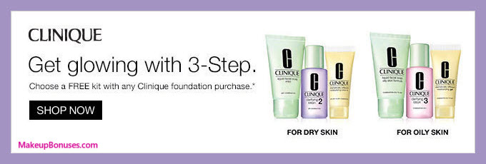 Receive your choice of 3-pc gift with foundation purchase