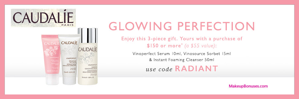 Receive a free 3-pc gift with $150 Caudalie purchase