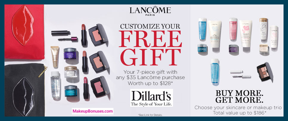 Receive your choice of 10-pc gift with $70 Lancôme purchase