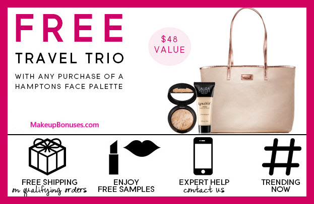 Receive a free 3-pc gift with Hamptons Face Palette purchase