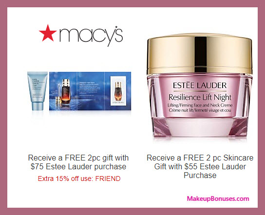 Receive a free 4-pc gift with $75 Estée Lauder purchase