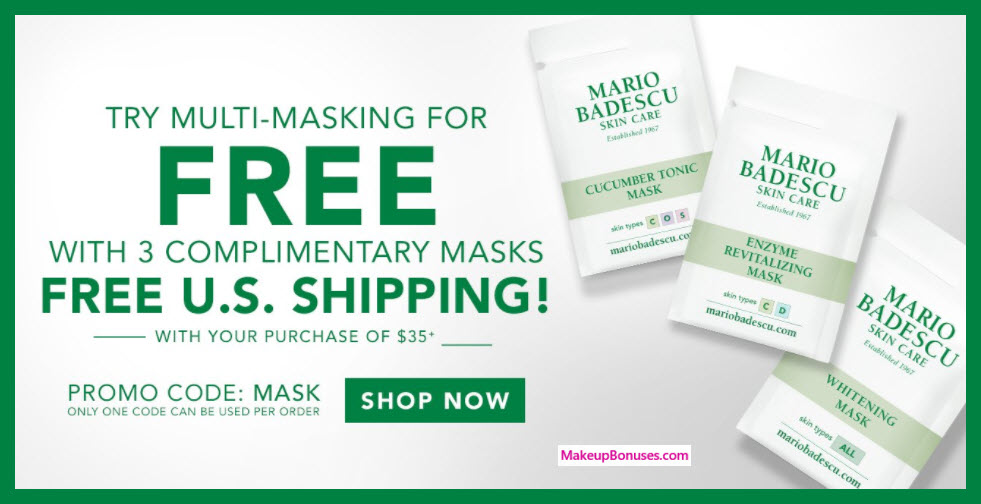 Receive a free 3-pc gift with $35 Mario Badescu purchase
