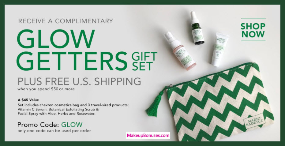 Receive a free 4-pc gift with $50 Mario Badescu purchase