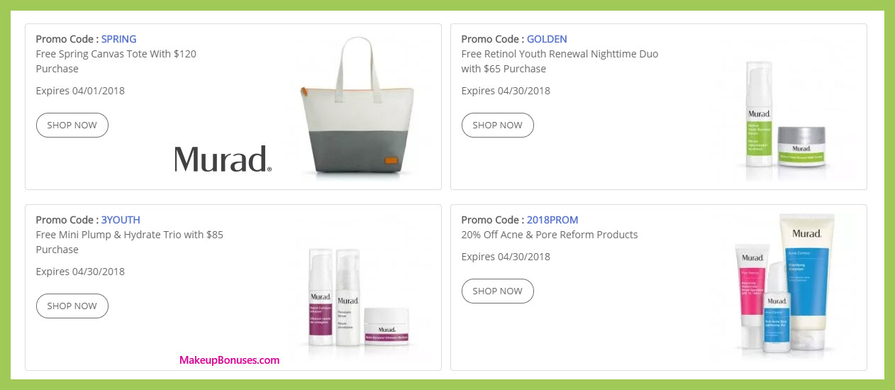 Receive a free 3-pc gift with $85 Murad purchase