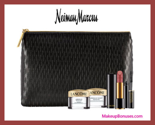 Receive a free 5-pc gift with $100 Lancôme purchase