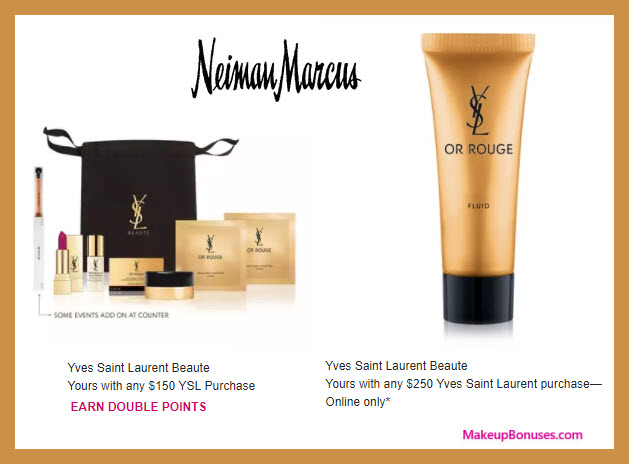 Receive a free 7-pc gift with $250 Yves Saint Laurent purchase