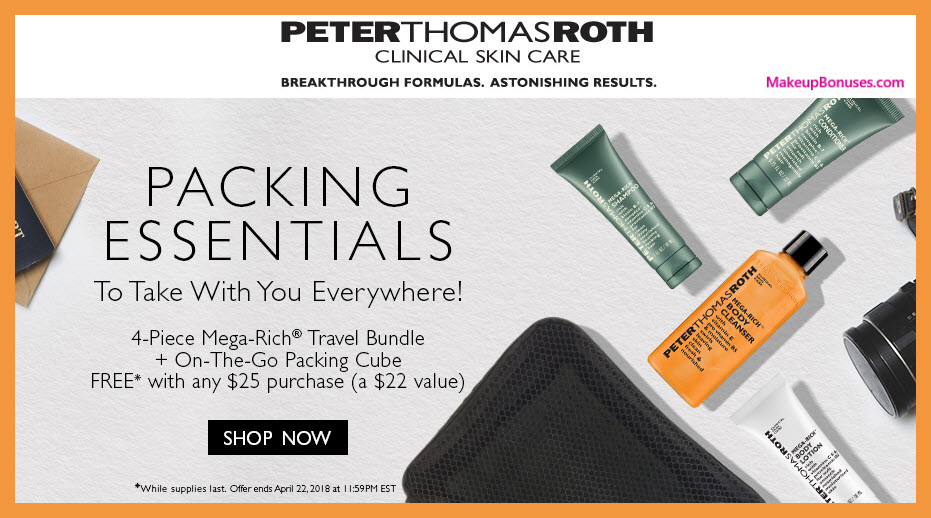 Receive a free 5-pc gift with $25 Peter Thomas Roth purchase