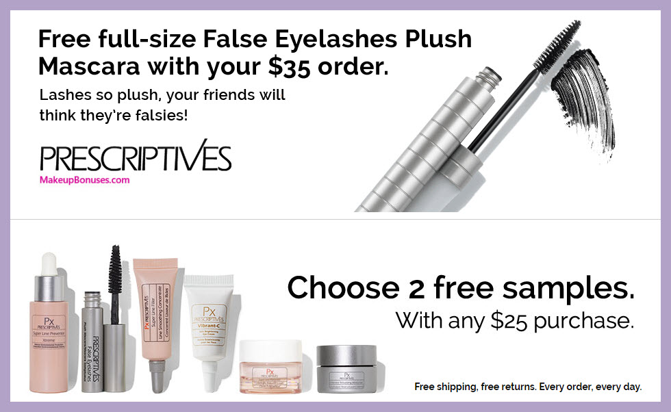 Receive a free 3-pc gift with $35 Prescriptives purchase