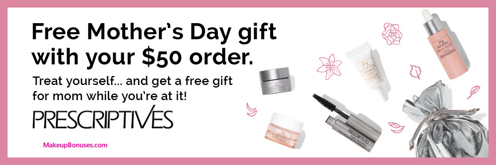 Receive a free 6-pc gift with $50 Prescriptives purchase