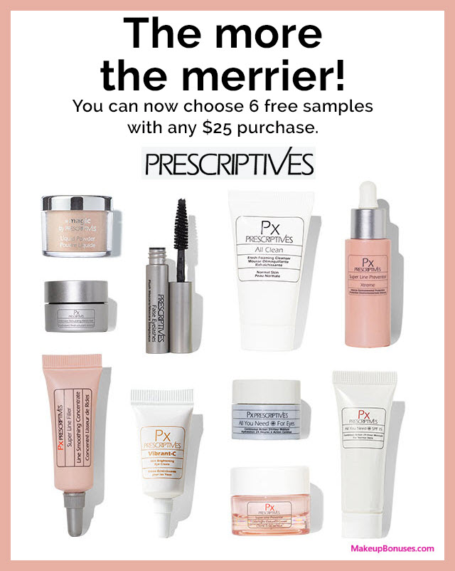 Receive your choice of 7-pc gift with $25 Prescriptives purchase