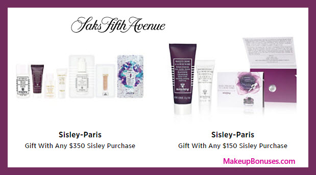 Receive a free 3-pc gift with $150 Sisley Paris purchase
