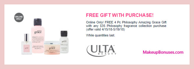 Receive a free 4-pc gift with $35 fragrance collection purchase