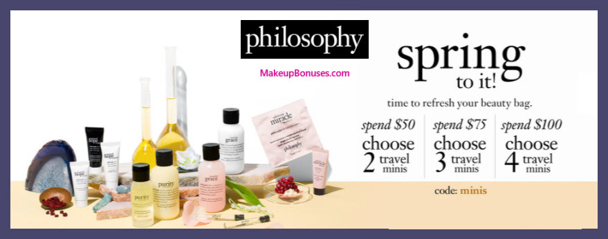 Receive a free 4-pc gift with $100 philosophy purchase