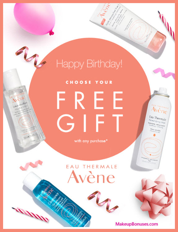 Avène Birthday Gift - MakeupBonuses.com #aveneusa