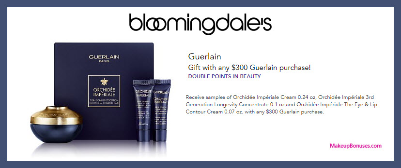 Receive a free 3-pc gift with $300 Guerlain purchase