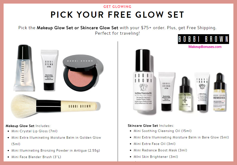 Receive your choice of 4-pc gift with $75 Bobbi Brown purchase