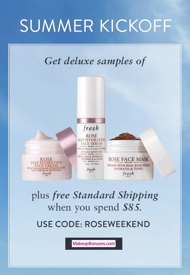 Receive a free 3-pc gift with $85 Fresh purchase