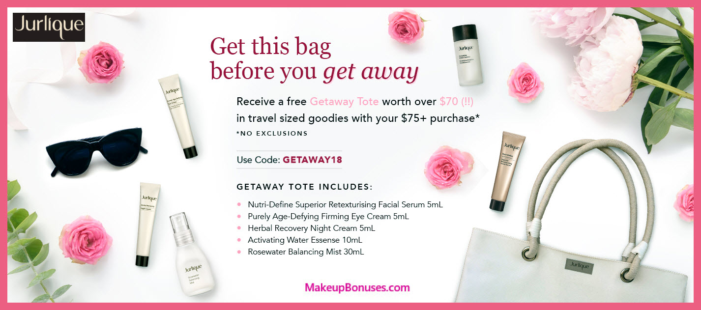 Receive a free 6-pc gift with $75 Jurlique purchase
