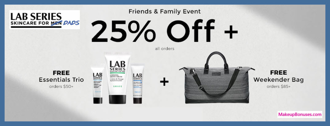 Receive a free 3-pc gift with $50 LAB SERIES purchase