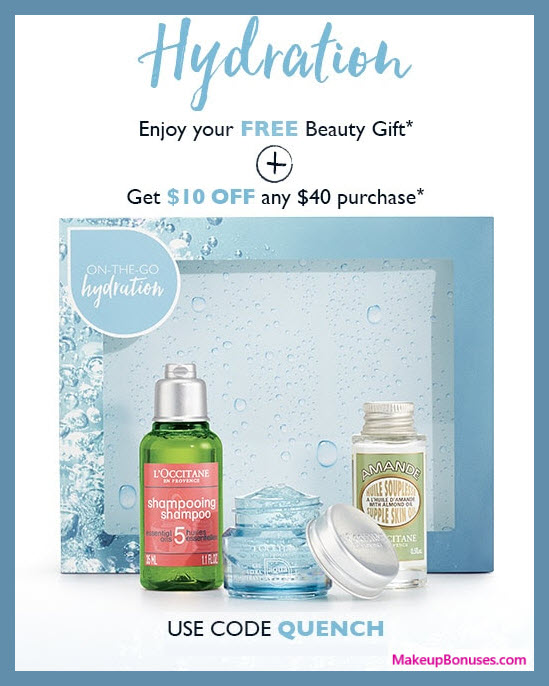 Receive a free 3-pc gift with $5 L'Occitane purchase