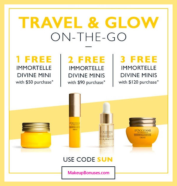 Receive your choice of 3-pc gift with $120 L'Occitane purchase