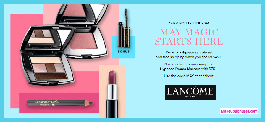 Receive a free 5-pc gift with $75 Lancôme purchase