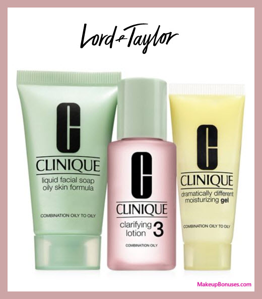 Receive a free 3-pc gift with Clinique foundation purchase