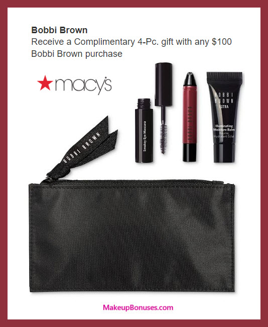 Receive a free 6-pc gift with $100 Bobbi Brown purchase
