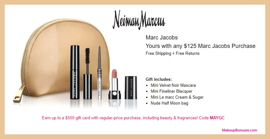 Receive a free 4-pc gift with $125 Marc Jacobs Beauty purchase