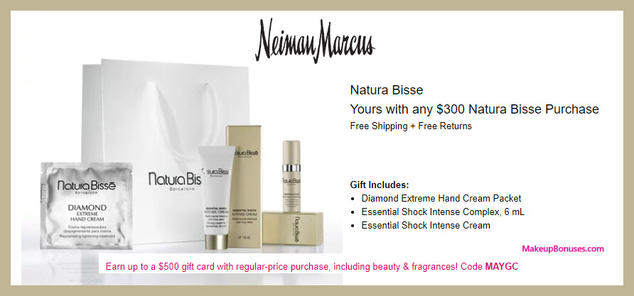 Receive a free 3-pc gift with $300 Natura Bissé purchase