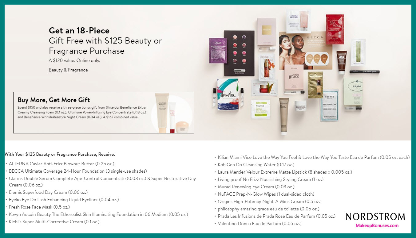 Receive a free 18-pc gift with $125 Multi-Brand purchase