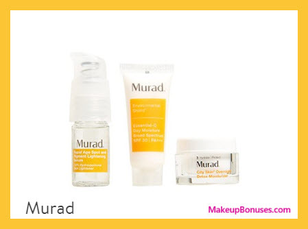 Receive a free 3-pc gift with $85 Murad purchase