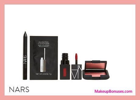Receive a free 4-pc gift with $125 NARS purchase