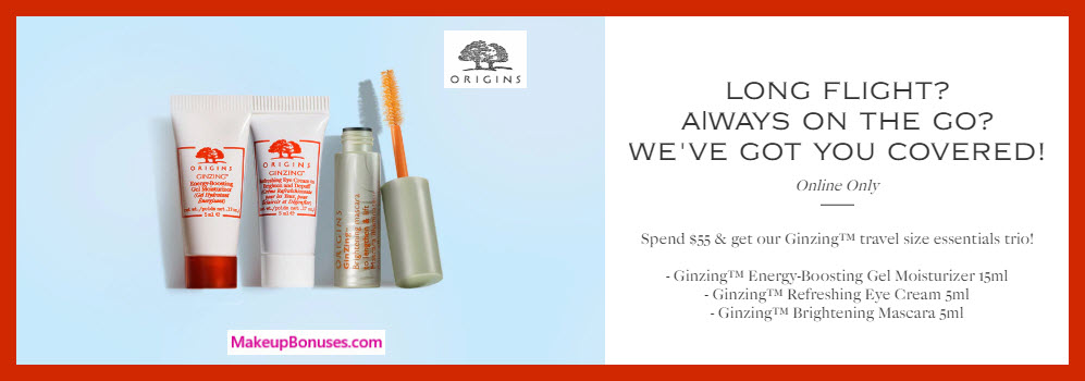 Receive a free 3-pc gift with $35 Origins purchase