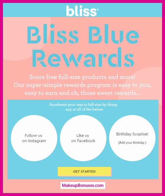 Bliss Birthday Gift - MakeupBonuses.com #BlissSpa