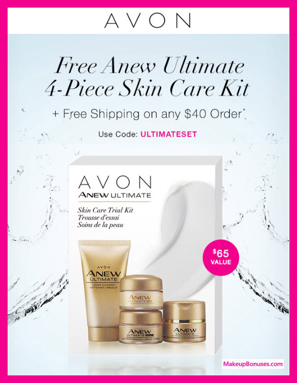 Receive a free 4-pc gift with $40 Avon purchase
