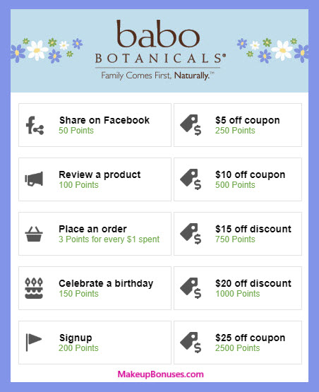 Babo Botanicals Birthday Gift - MakeupBonuses.com #babobotanicals