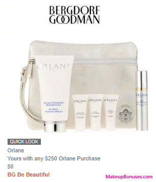 Receive a free 6-pc gift with $250 Orlane purchase